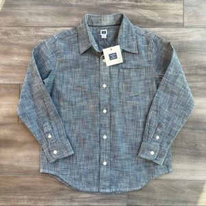 NWT Janie & Jack Chambray Button Down 5 yr